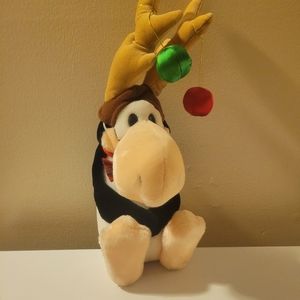 Vintage 1984 Opus The Penguin Stuffed Reindeer